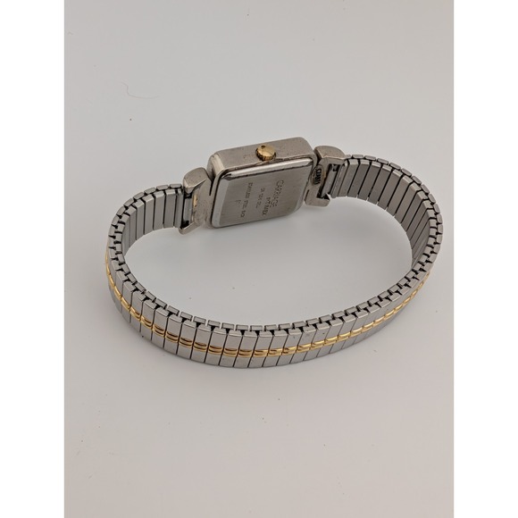 Carriage‎ Timex Women's Watch 19mm Case Two Tone Stretch Band- New Battery - Picture 6 of 7